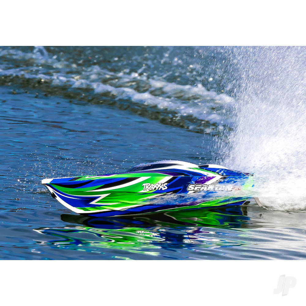 Traxxas Spartan SR VXL 1:10 36in Electric Brushless Race Boat, Green (+ TQ - TRX103076-4-GRN 7