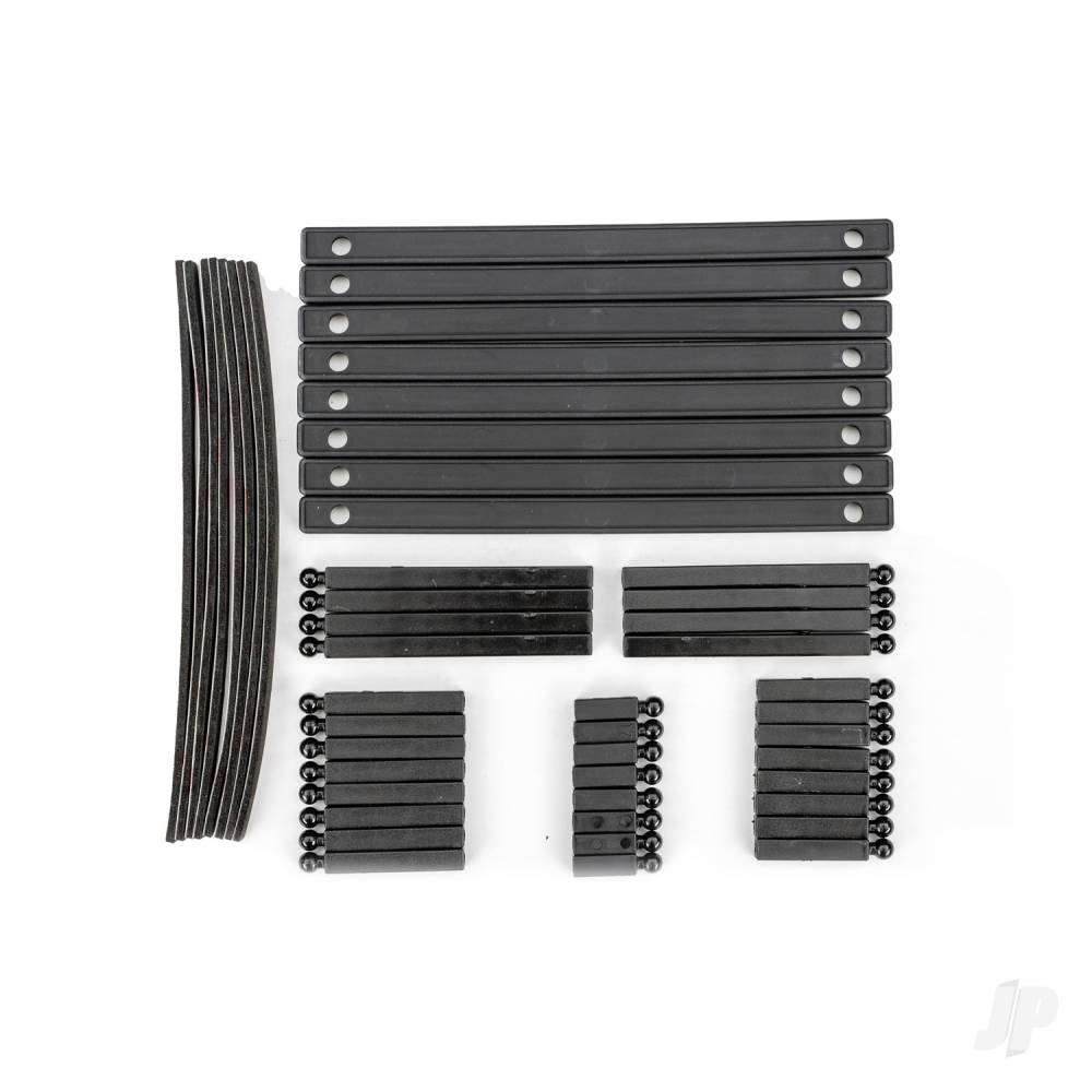 Traxxas Support posts, boat trailer (17mm (8), 30mm (8), 37mm (8), 65mm (4), 70mm (4))/ bunk boards (8) TRX10359