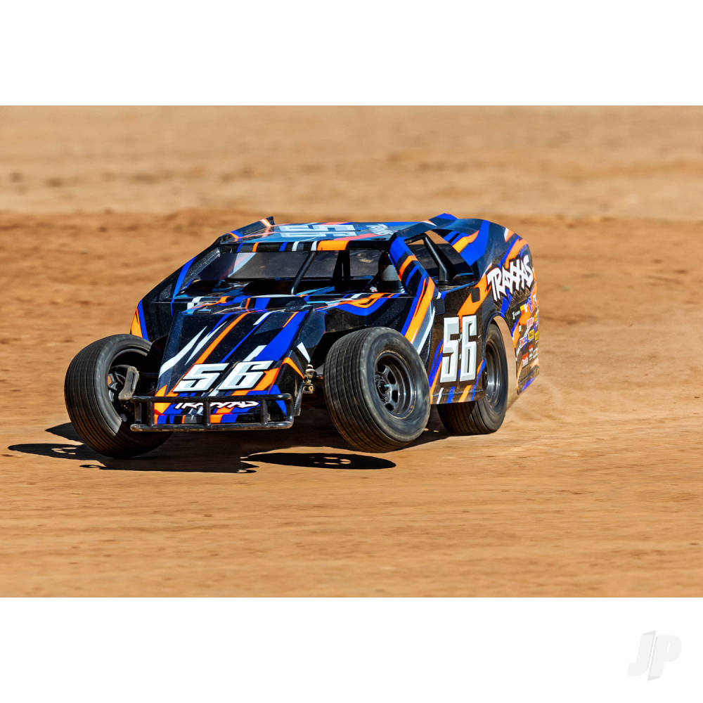 Traxxas Slash Modified BL-2S 1:10 2WD RTR Dirt Oval Racer, Blue (TRX104354-74-BLUE)