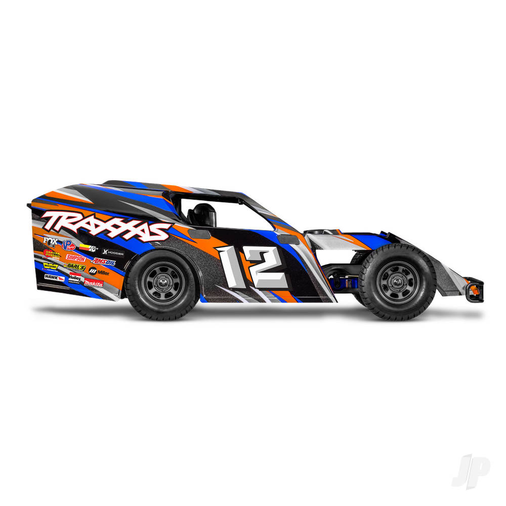 Traxxas Slash Modified BL-2S 1:10 2WD RTR Dirt Oval Racer, Blue (TRX104354-74-BLUE)