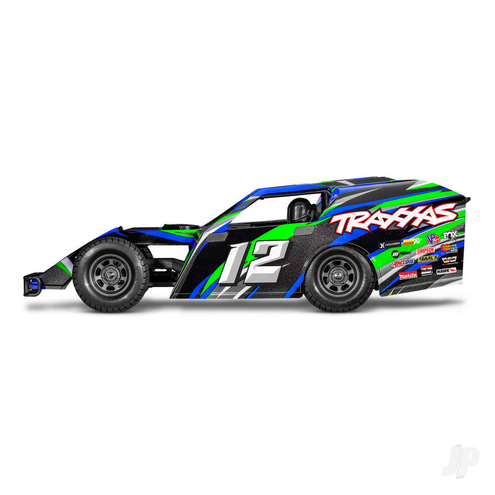 Traxxas Slash Modified BL-2S 1:10 2WD RTR Dirt Oval Racer, Green (TRX104354-74-GRN)