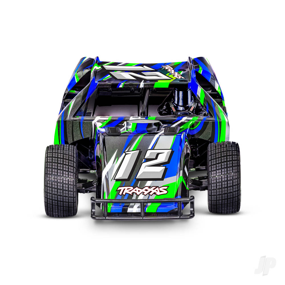 Traxxas Slash Modified BL-2S 1:10 2WD RTR Dirt Oval Racer, Green (TRX104354-74-GRN)