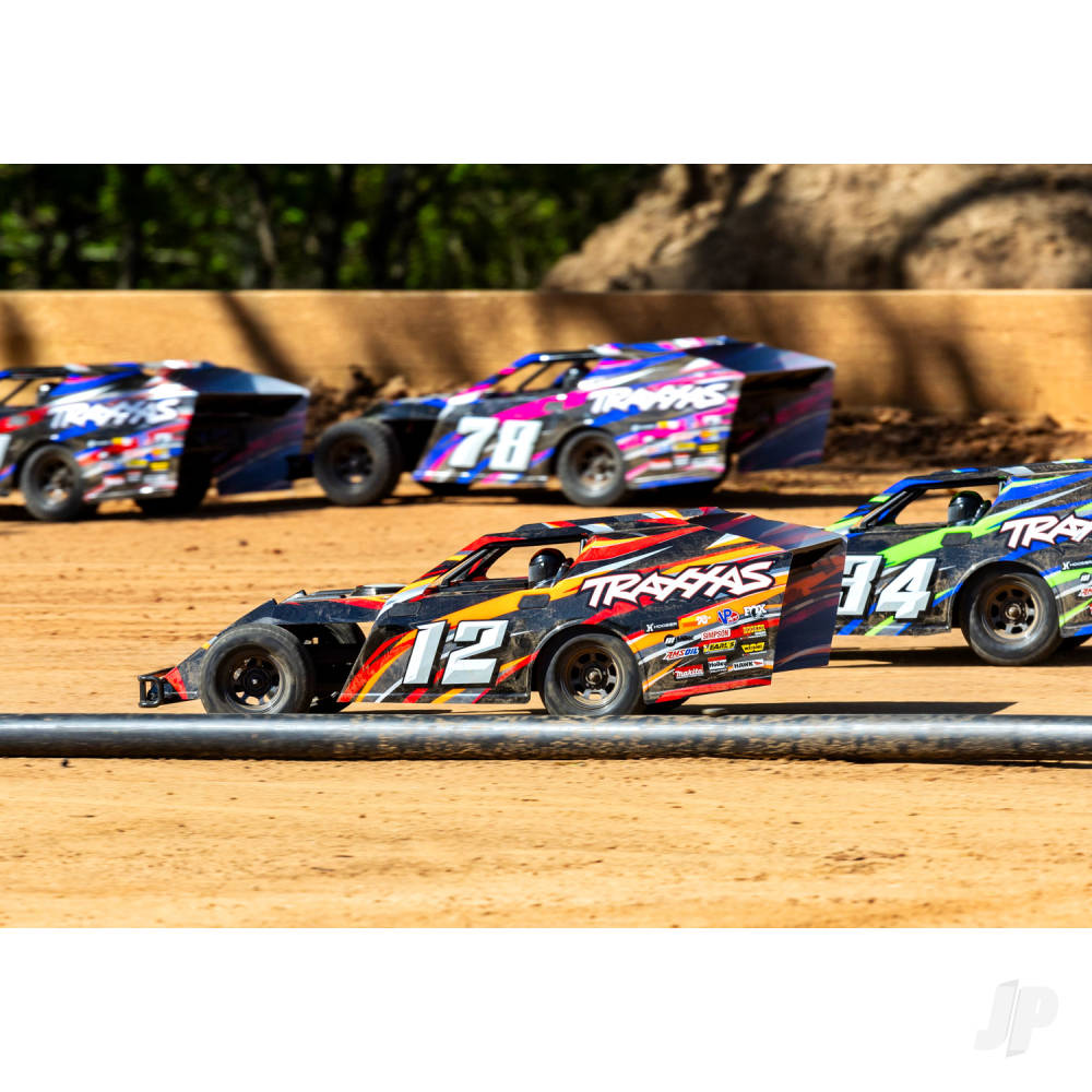 Traxxas Slash Modified BL-2S 1:10 2WD RTR Dirt Oval Racer, Orange (TRX104354-74-ORNG)