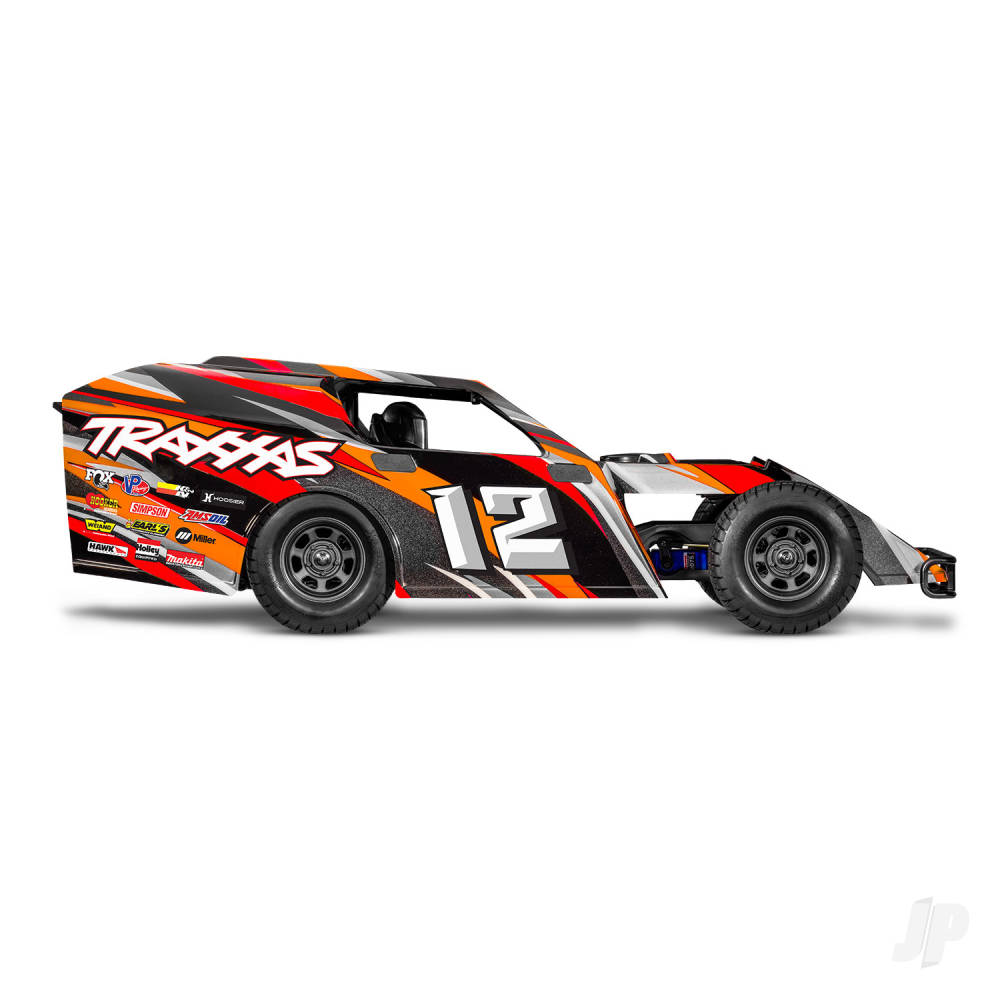 Traxxas Slash Modified BL-2S 1:10 2WD RTR Dirt Oval Racer, Orange (TRX104354-74-ORNG)