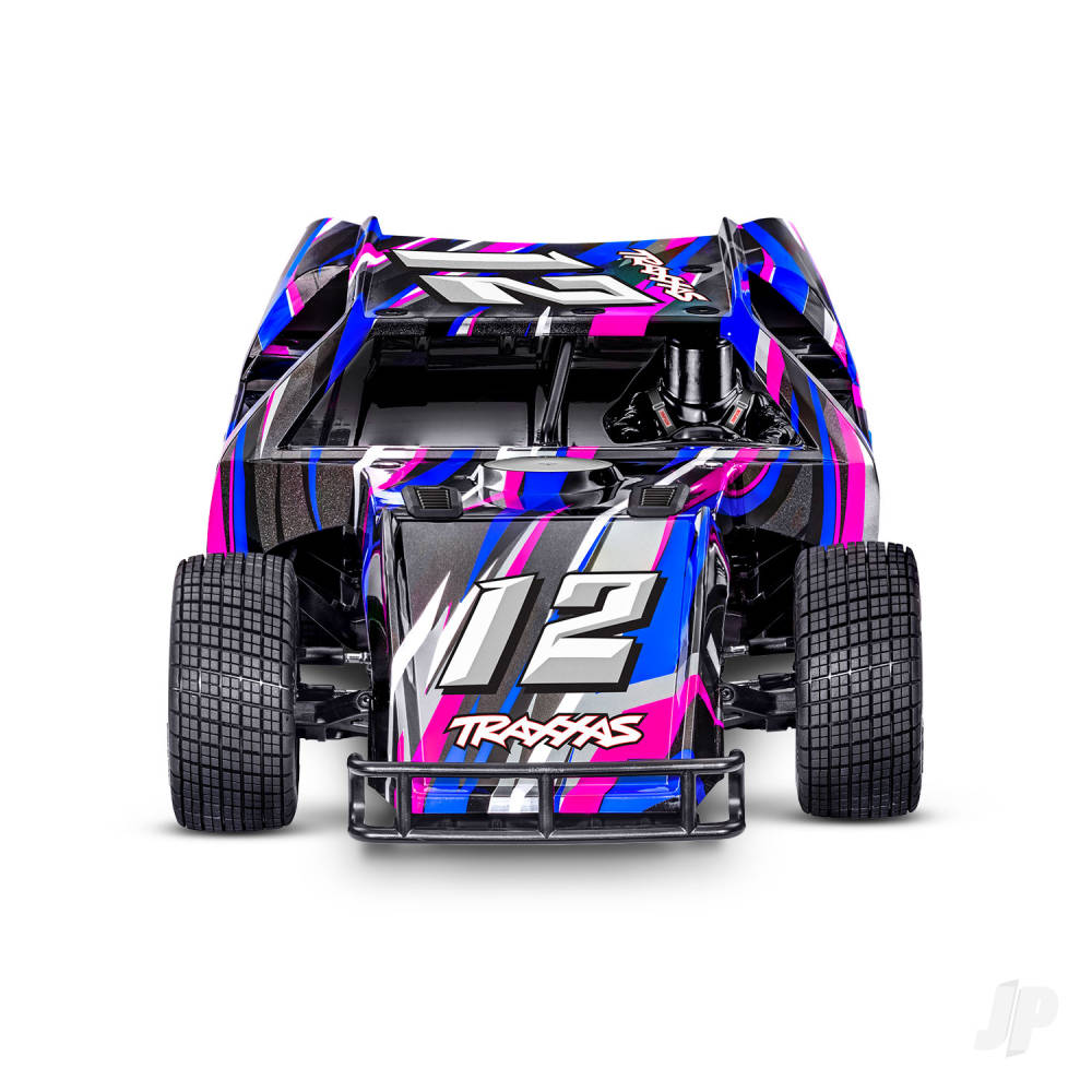 Traxxas Slash Modified BL-2S 1:10 2WD RTR Dirt Oval Racer, Pink (TRX104354-74-PINK)