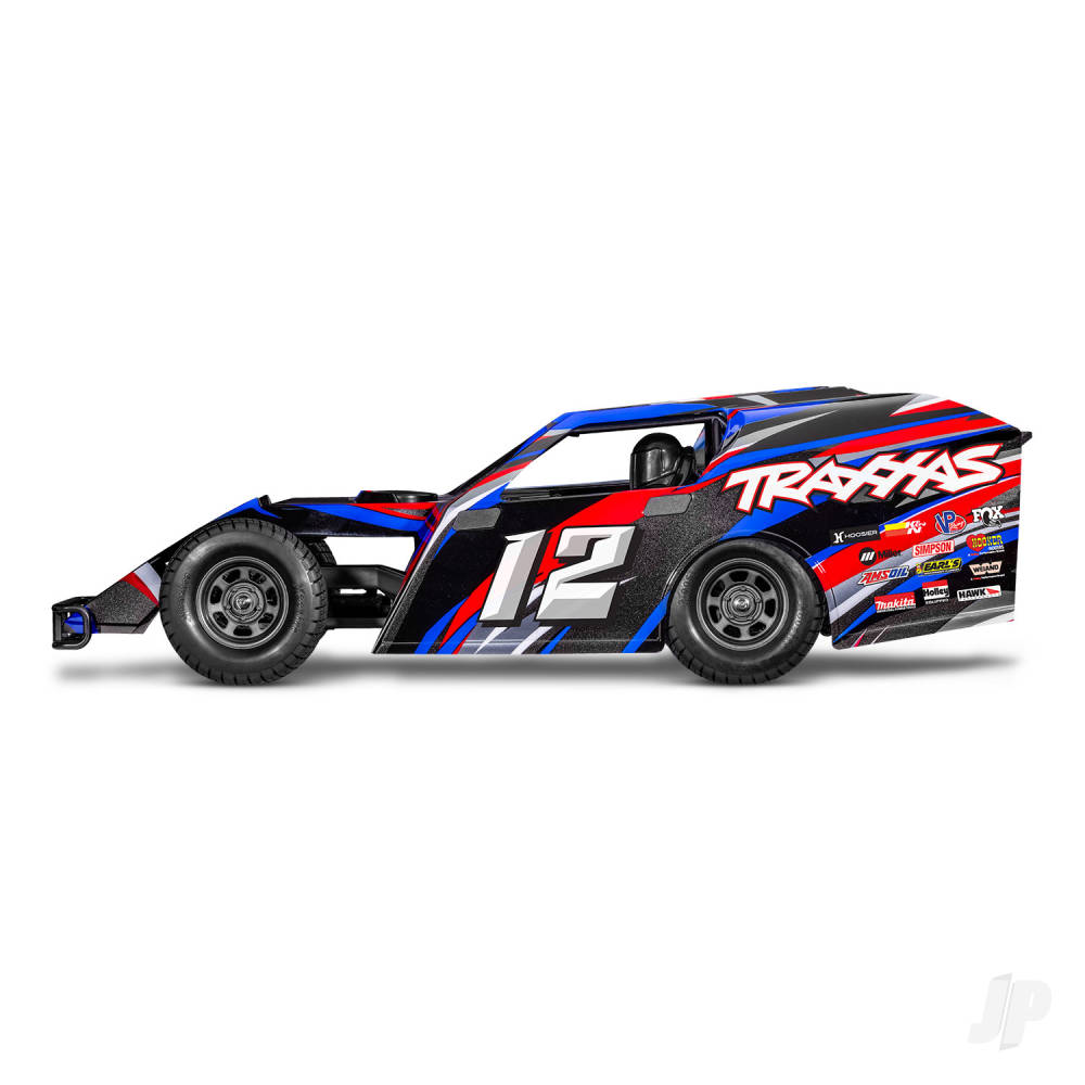 Traxxas Slash Modified BL-2S 1:10 2WD RTR Dirt Oval Racer, Red (TRX104354-74-RED)