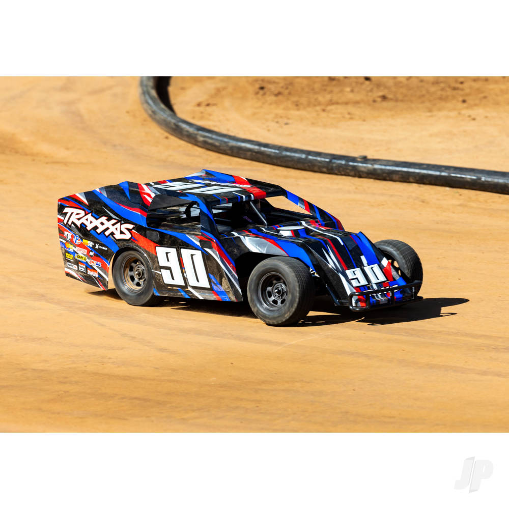 Traxxas Slash Modified BL-2S 1:10 2WD RTR Dirt Oval Racer, Red (TRX104354-74-RED)