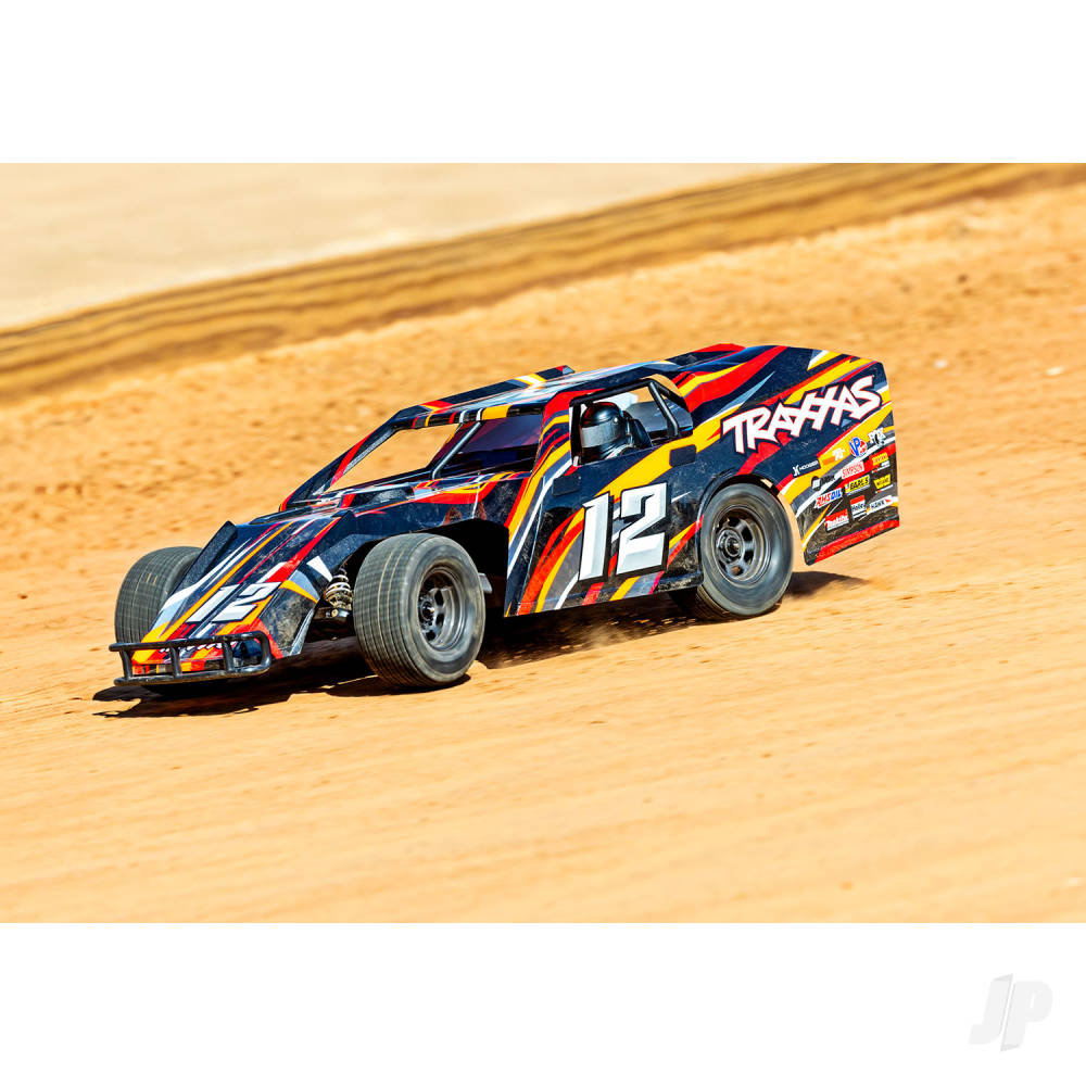 Traxxas Slash Modified BL-2S 1:10 2WD RTR Dirt Oval Racer, Red (TRX104354-74-RED)