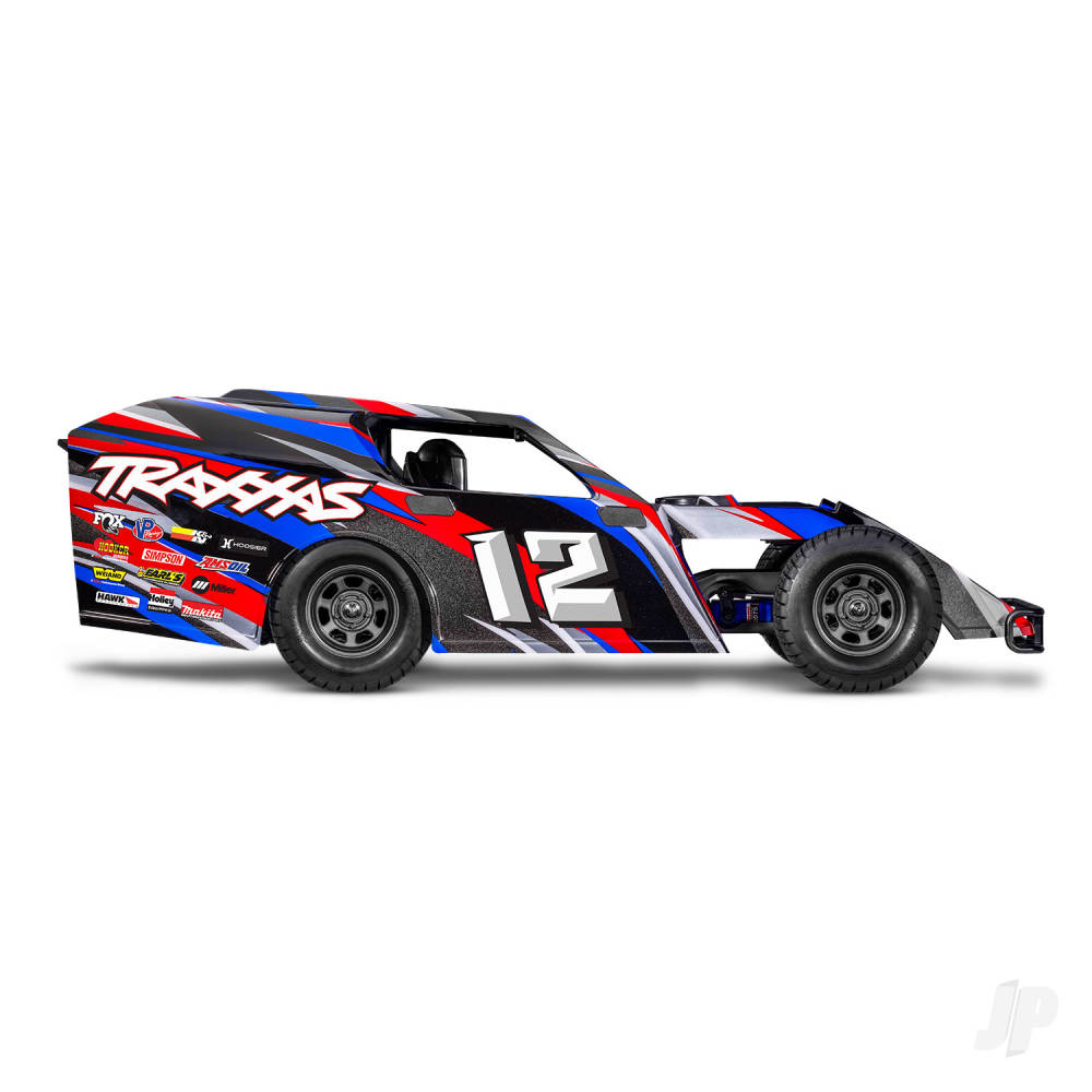 Traxxas Slash Modified BL-2S 1:10 2WD RTR Dirt Oval Racer, Red (TRX104354-74-RED)