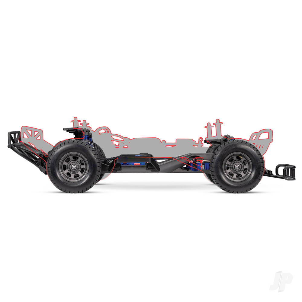 Traxxas Slash Modified BL-2S 1:10 2WD RTR Dirt Oval Racer, Red (TRX104354-74-RED)