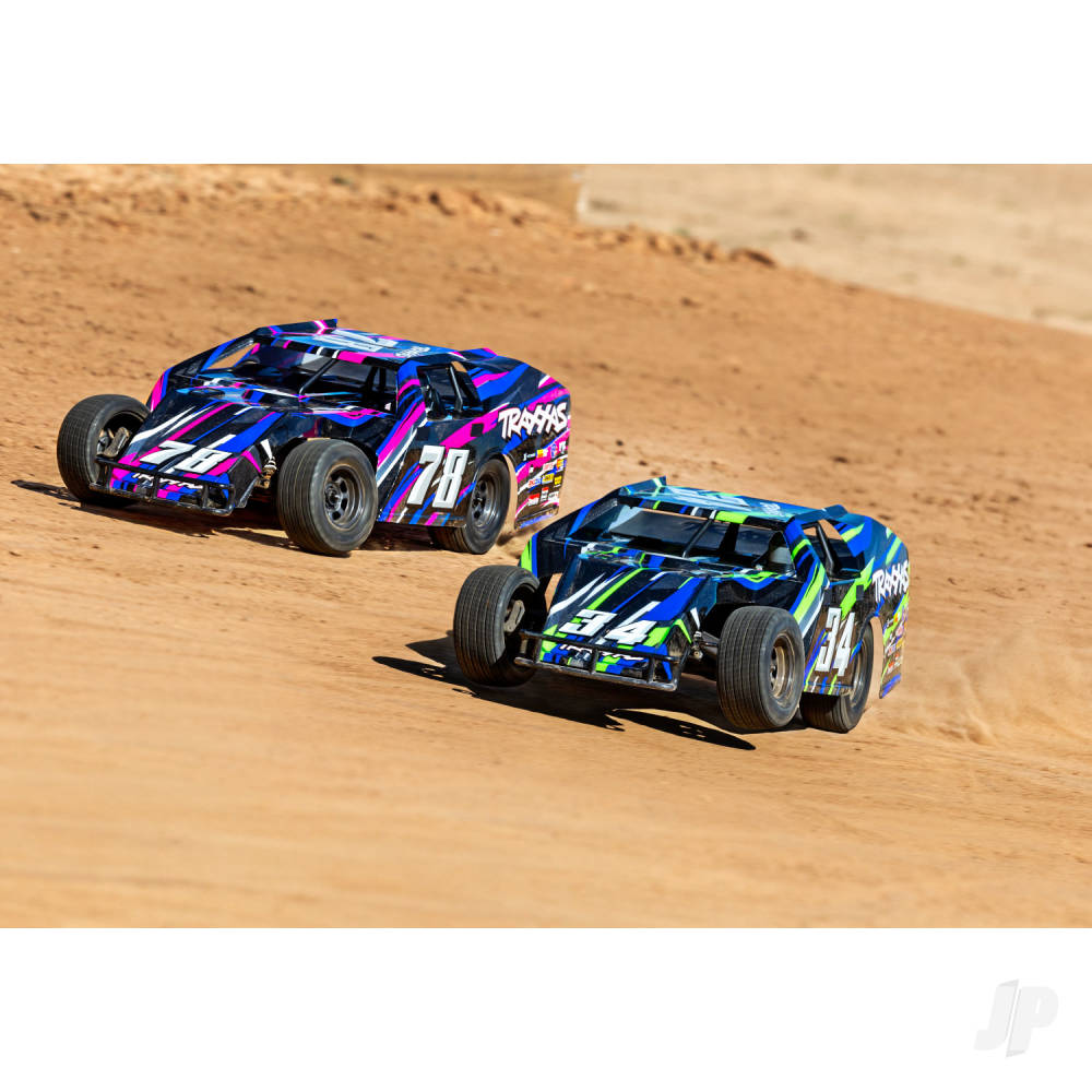 Traxxas Slash Modified BL-2S 1:10 2WD RTR Dirt Oval Racer, Red (TRX104354-74-RED)