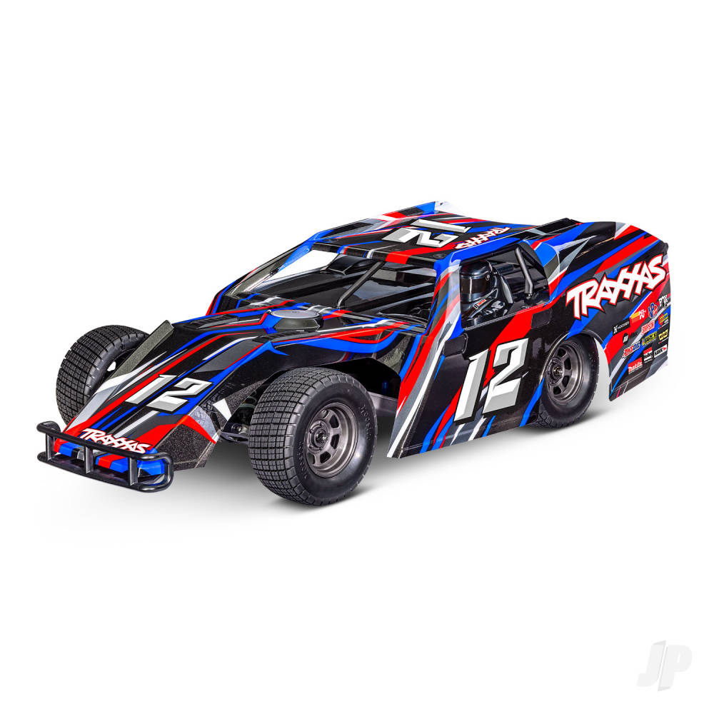 Traxxas Slash Modified BL-2S 1:10 2WD RTR Dirt Oval Racer, Red (TRX104354-74-RED)