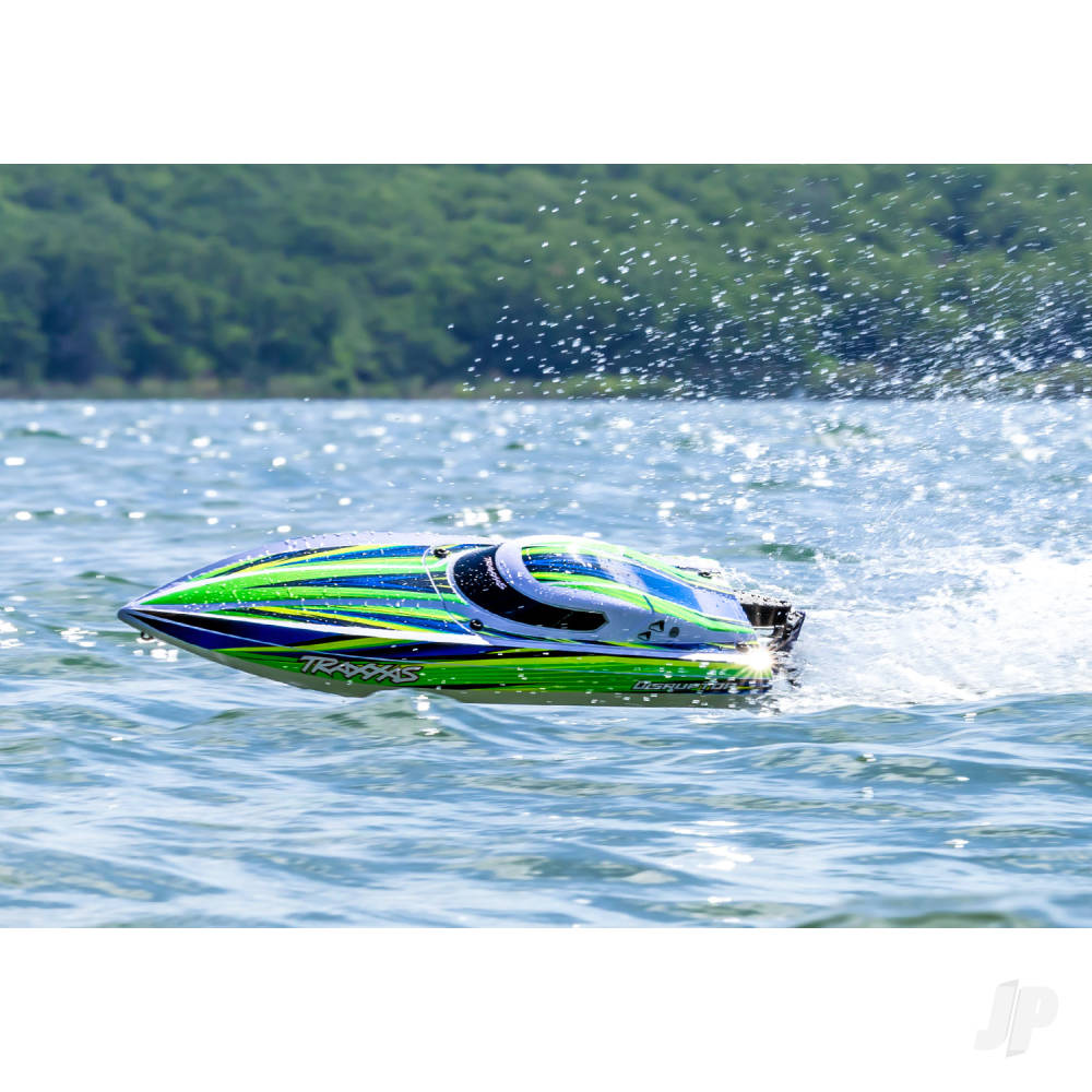 Traxxas Disruptor 4S VXL 1:10 26in Electric Brushless Race Boat with Rapid Right, Blue (TRX106064-4-BLUE)