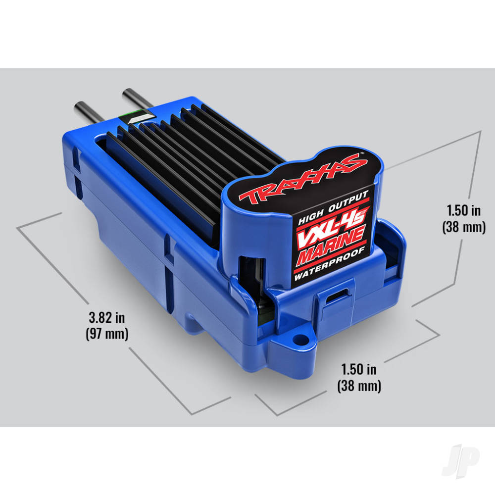 Traxxas Disruptor 4S VXL 1:10 26in Electric Brushless Race Boat with Rapid Right, Blue (TRX106064-4-BLUE)