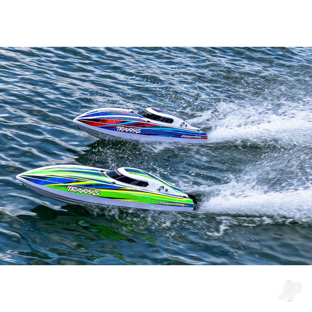 Traxxas Disruptor 4S VXL 1:10 26in Electric Brushless Race Boat with Rapid Right, Orange (TRX106064-4-ORNG)