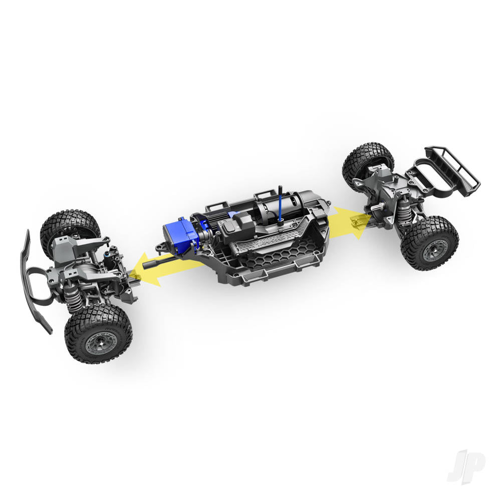 	Traxxas Mini Slash BL-2S 4X4 RTR Short Course Truck, Yellow