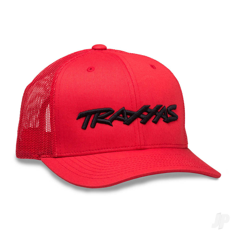 Traxxas Traxxas Logo Hat Curve Bill Red OSFA TRX1182-RBL 1