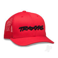 Traxxas Traxxas Logo Hat Curve Bill Red OSFA TRX1182-RBL Main