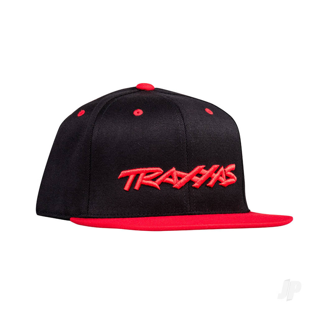 Traxxas Snap Hat Flat Bill Black / Red OSFA TRX1183-BLR 1