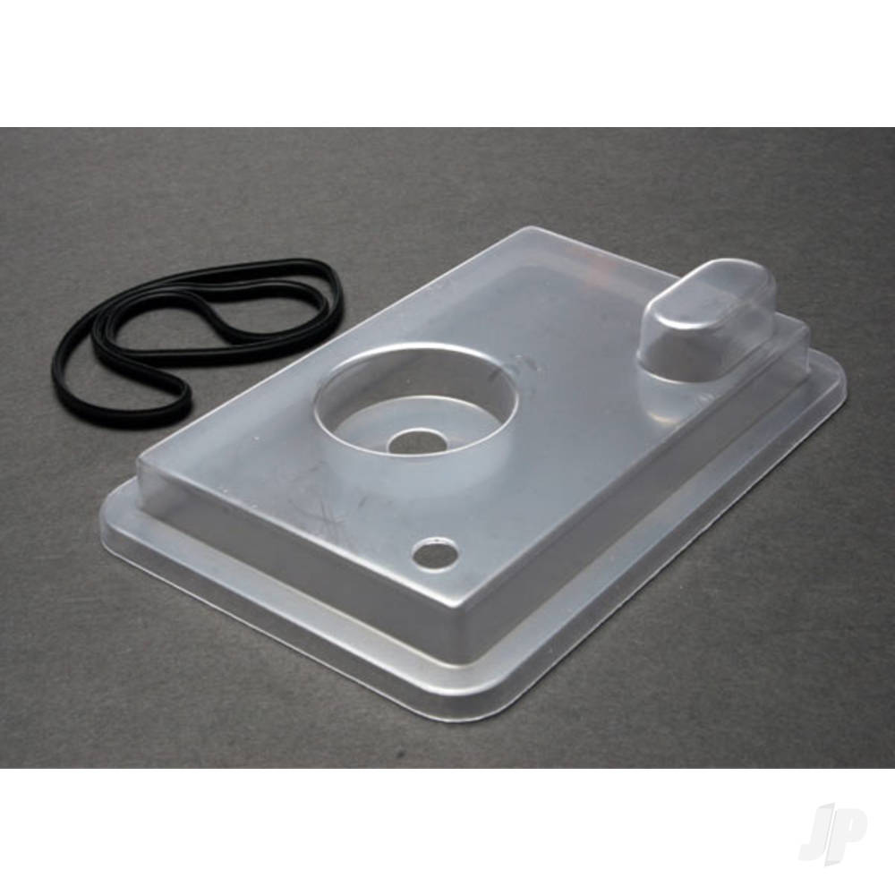 Traxxas Radio box lid (clear) / rubber gasket (1pc) (for use with remote push button) TRX1571X