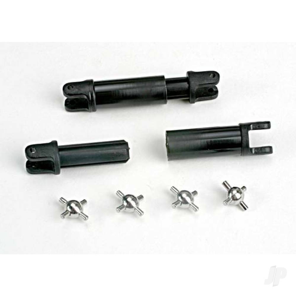 Traxxas Half-shafts (internal-splined (2 pcs) / external-splined (2 pcs)) / metal U-joints (4 pcs) TRX1651