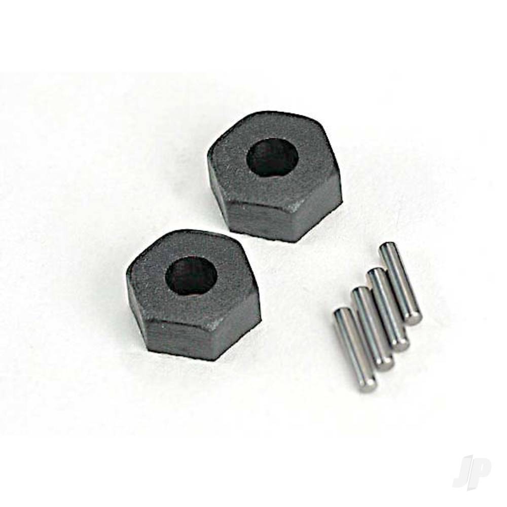 Traxxas Wheel Hubs, hex (2 pcs) / stub axle pins (2 pcs) TRX1654