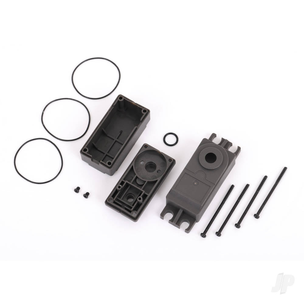 Traxxas Servo case, plastic (top, middle, bottom) / gaskets / hardware (for #2275 servo) TRX2276