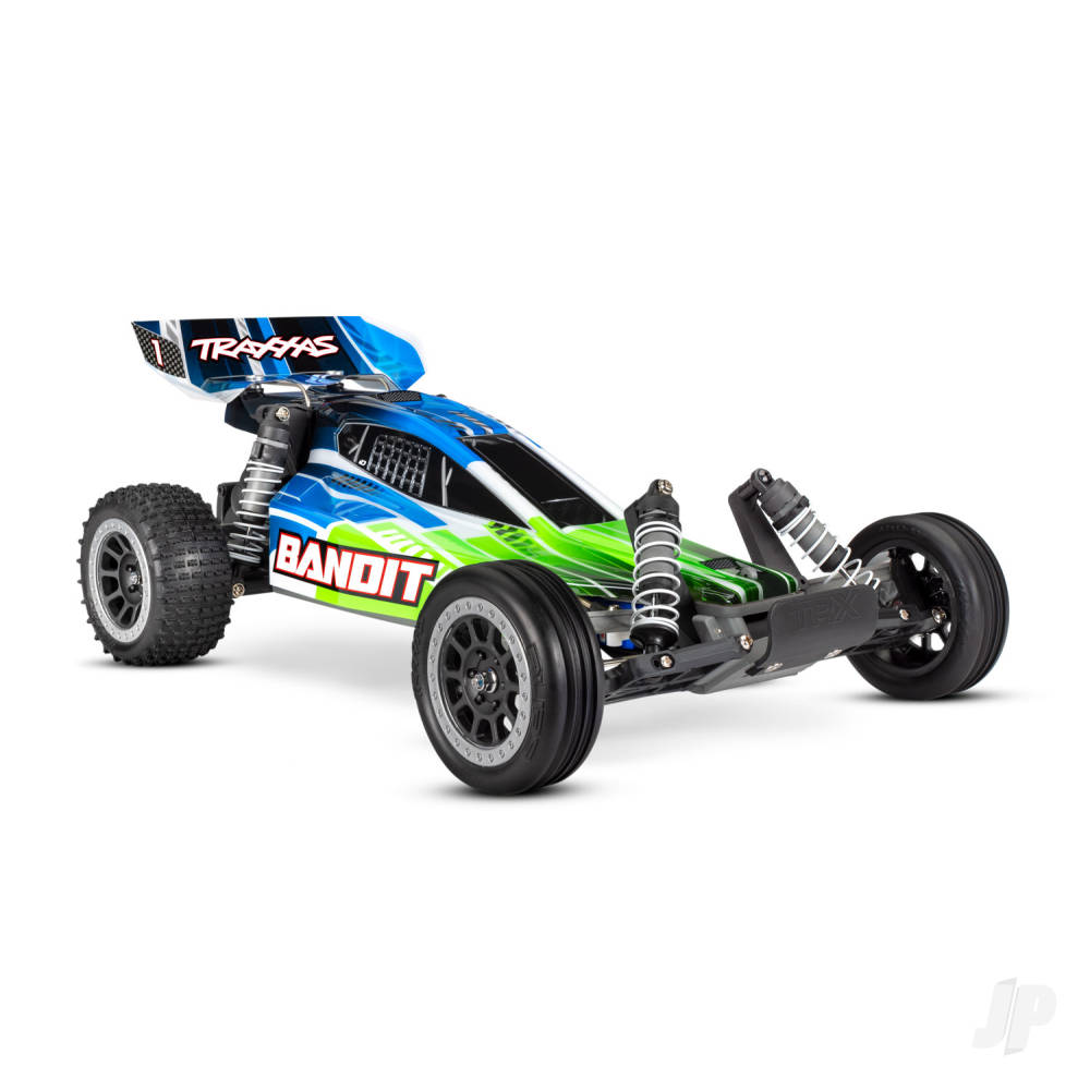 Traxxas Bandit 1:10 2WD RTR Electric Off-Road Buggy, Green (+ TQ 2-ch, XL- - TRX24054-8-GRN Main