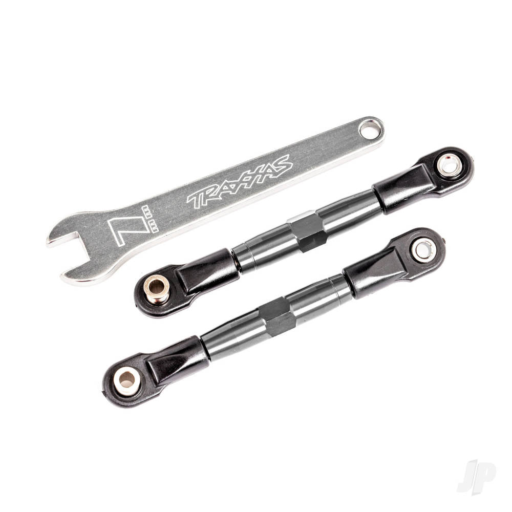 Traxxas Camber links, front (Tubes charcoal gray-anodised, 7075-T6 aluminium, stronger than titanium) (2) (assembled with rod ends and hollow balls)/ aluminium wrench (1) (fits Drag Slash) TRX2444A