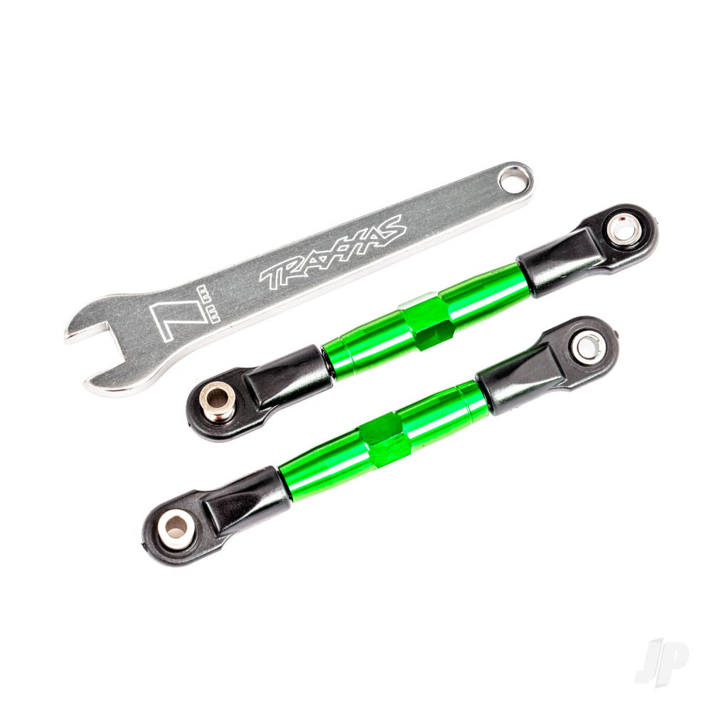 Traxxas Camber links, front (Tubes green-anodised, 7075-T6 aluminium, stronger than titanium) (2) (assembled with rod ends and hollow balls)/ aluminium wrench (1) (fits Drag Slash) TRX2444G