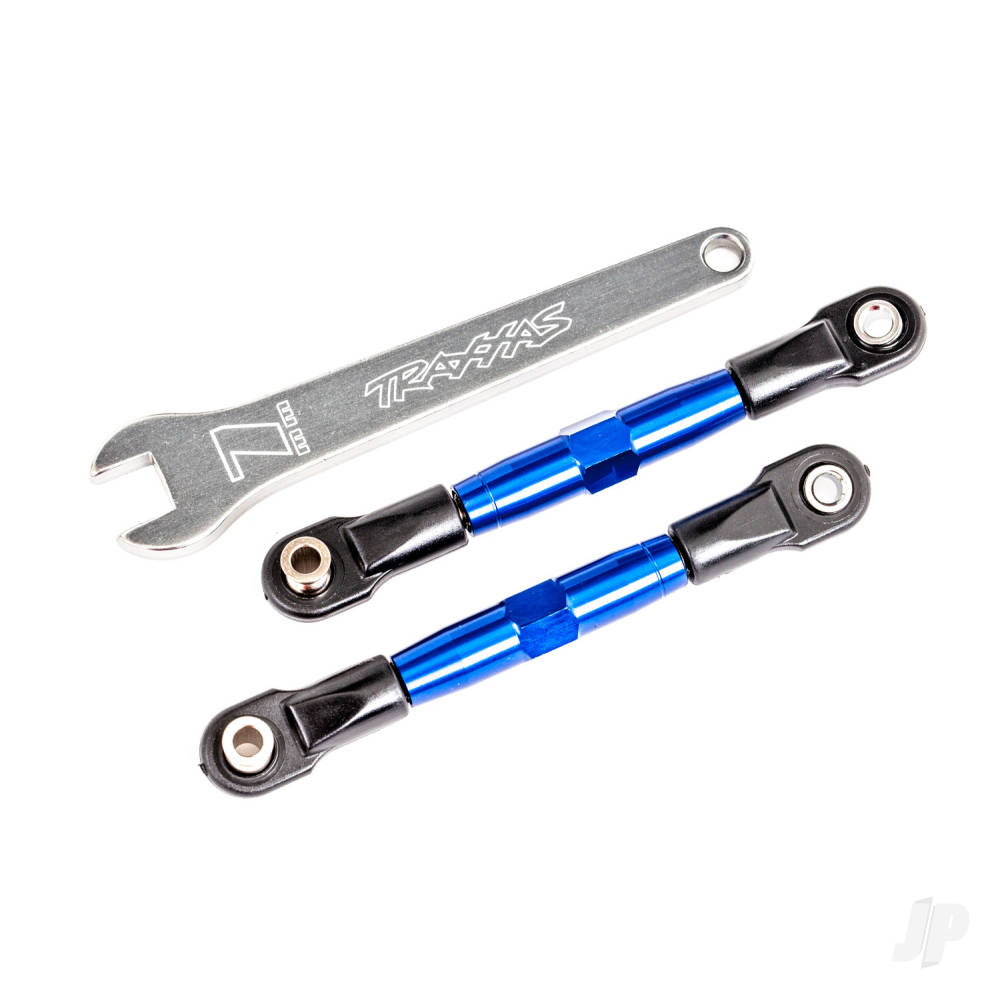 Traxxas Camber links, front (Tubes blue-anodised, 7075-T6 aluminium, stronger than titanium) (2) (assembled with rod ends and hollow balls)/ aluminium wrench (1) (fits Drag Slash) TRX2444X