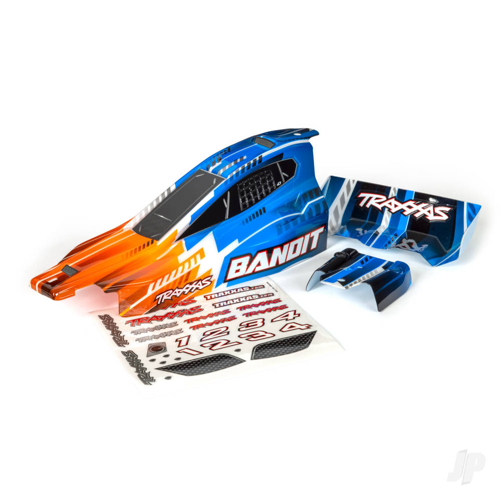 Traxxas Body, Bandit (also fits Bandit VXL), orange/ wing (painted, decals applied) TRX2450T