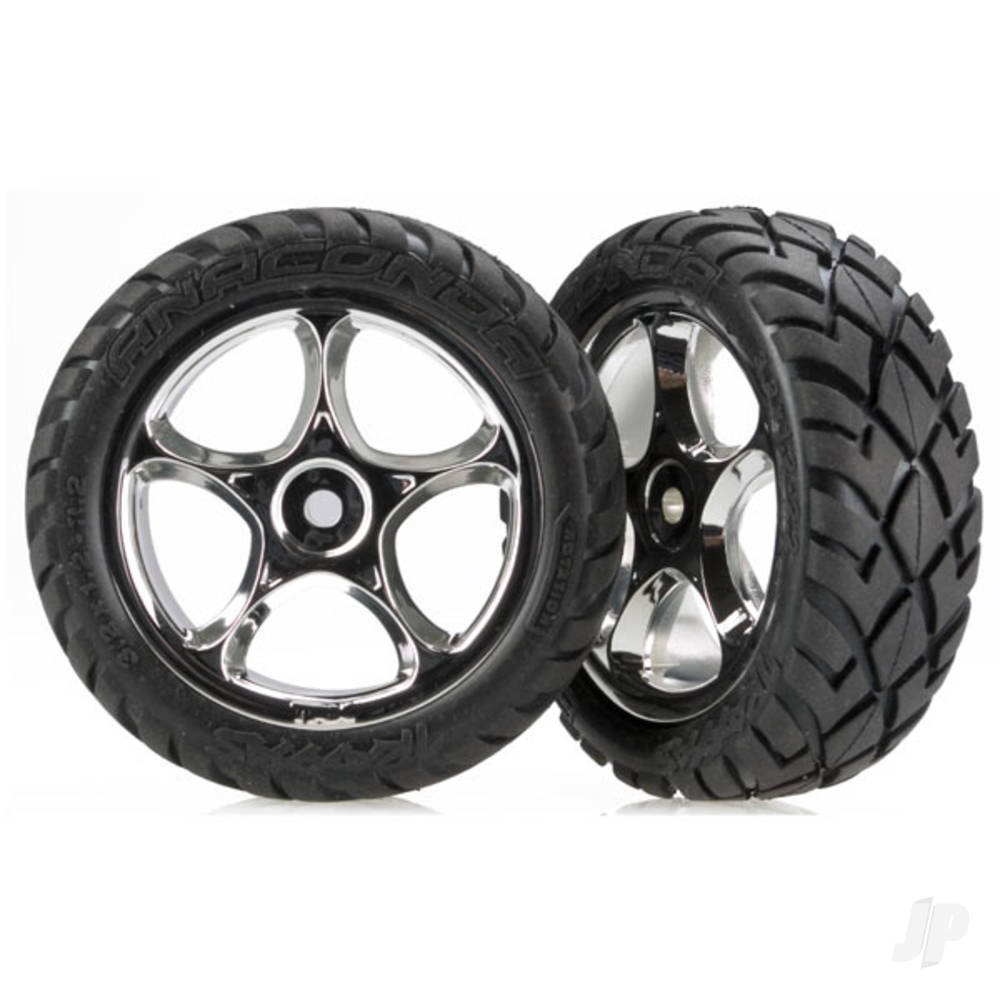 Traxxas Tyres and Wheels, Assembled Tracer 2.2in (2 pcs) TRX2479R