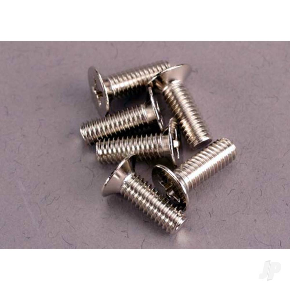 Traxxas Screws, 4x12mm countersunk machine (100-degree) (6 pcs) TRX2548