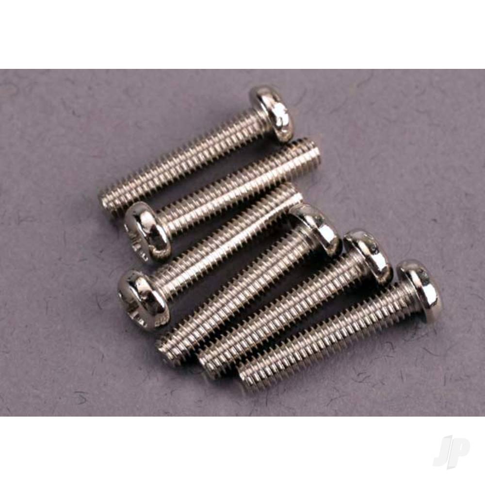 Traxxas Screws, 3x15mm roundhead machine (6 pcs) TRX2563