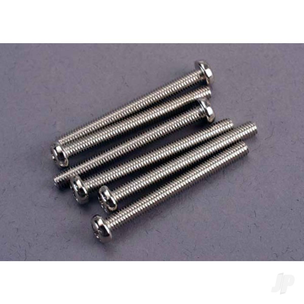 Traxxas Screws, 3x30mm roundhead machine (6 pcs) TRX2572