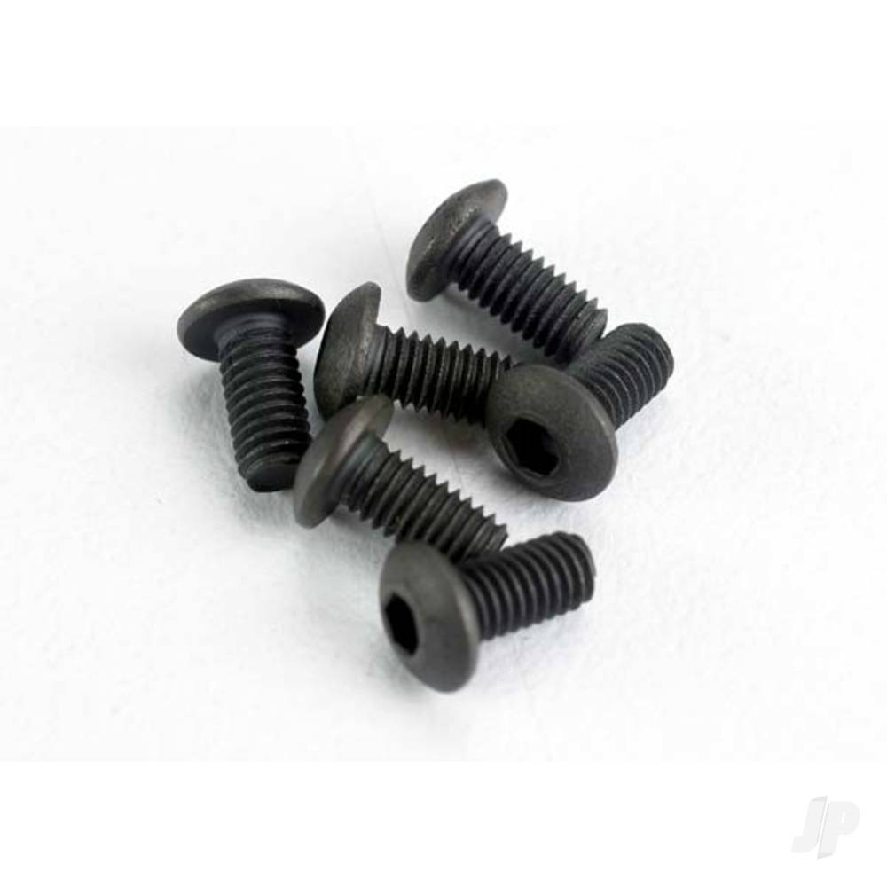 Traxxas Screws, 3x6mm button-head machine (hex drive) (6 pcs) TRX2575