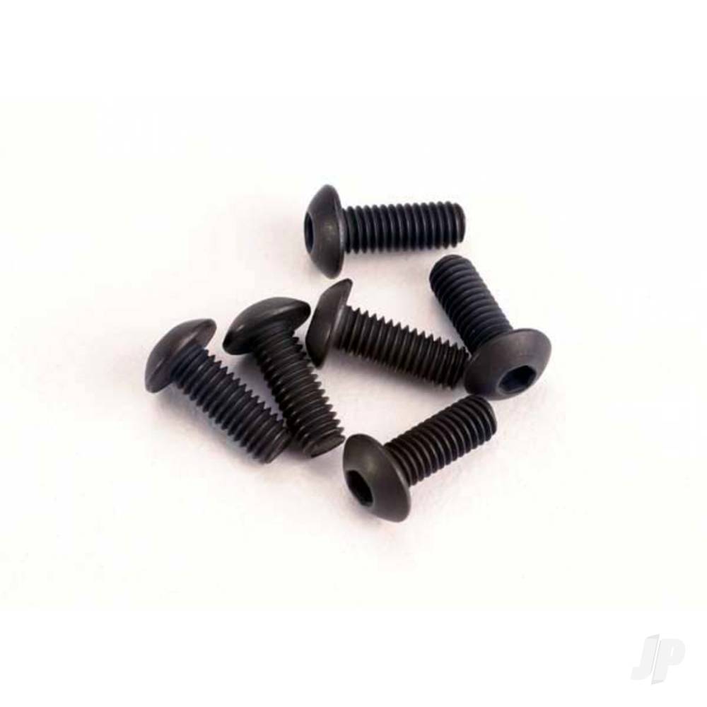 Traxxas Screws, 3x8mm button-head machine (hex drive) (6 pcs) TRX2576