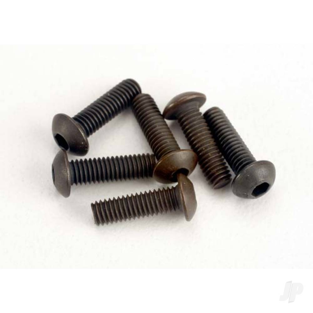 Traxxas Screws, 3x10mm button-head machine (hex drive) (6 pcs) TRX2577