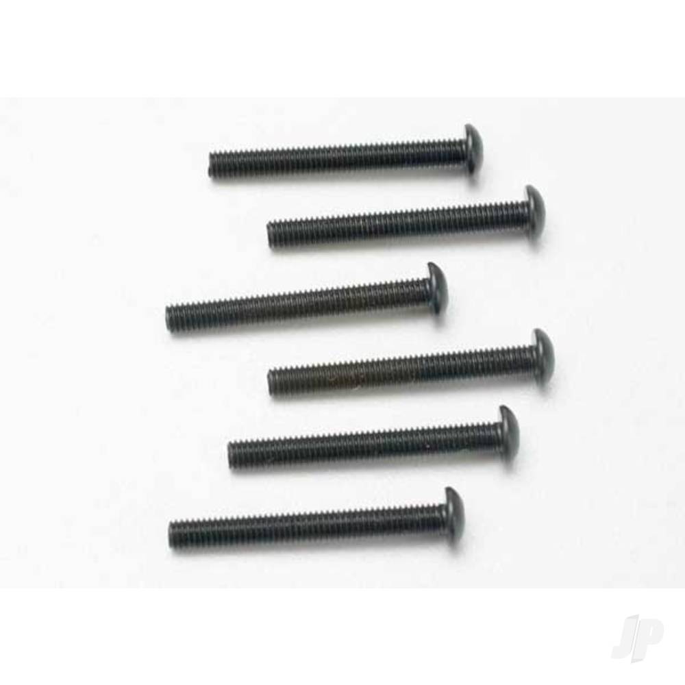 Traxxas Screws, 3x25mm button-head machine (hex drive) (6 pcs) TRX2581