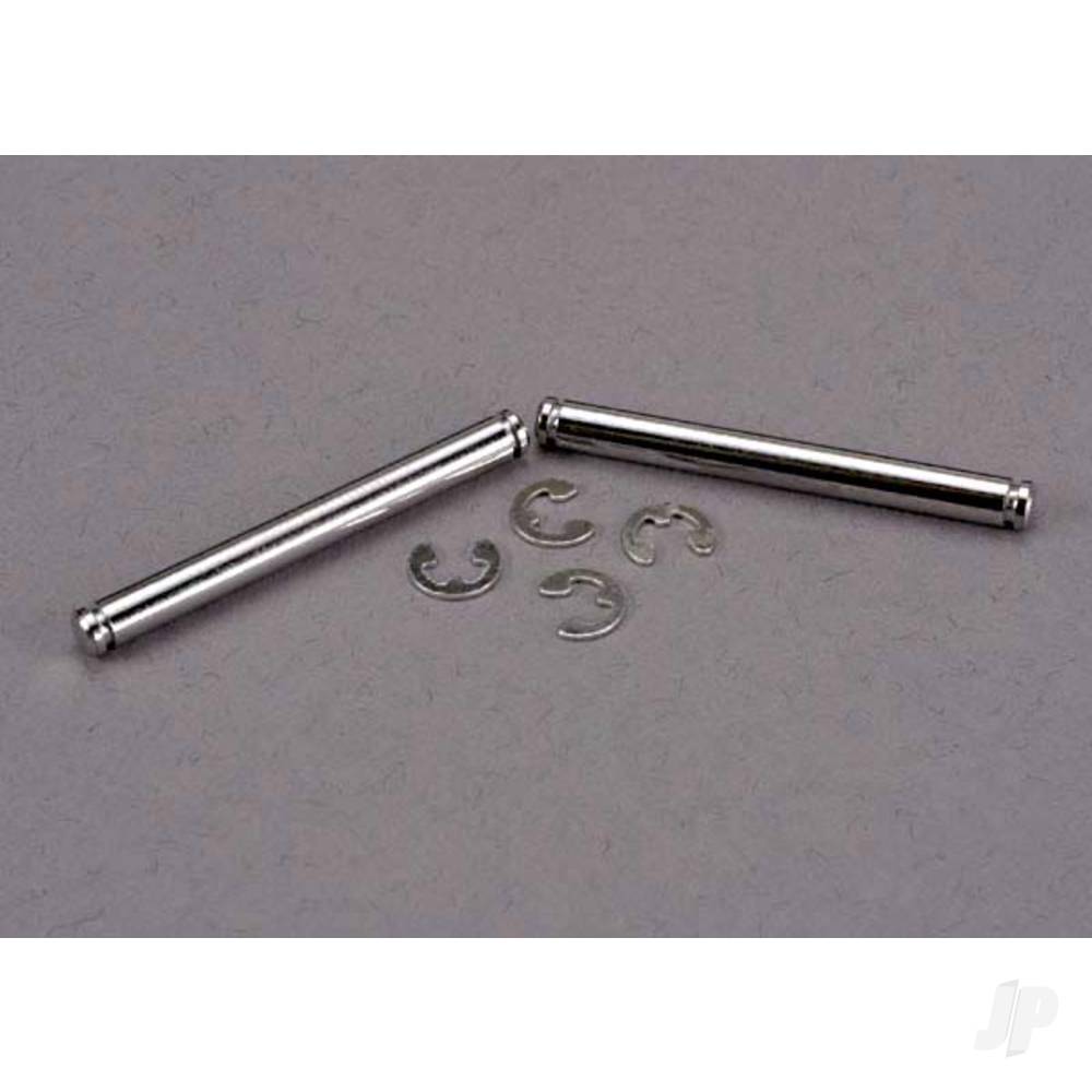 Traxxas Suspension pins, 31.5mm, chrome (2 pcs) with E-clips (4 pcs) TRX2637