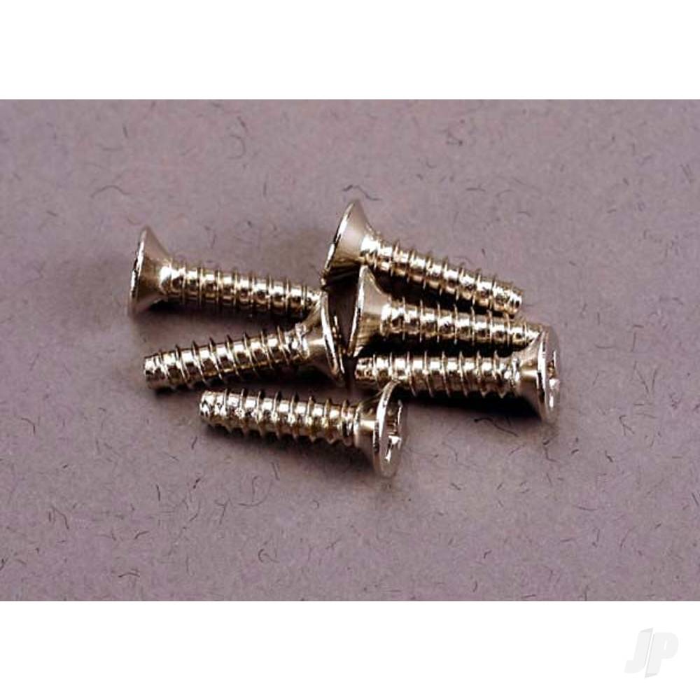 Traxxas Screws, 3x12mm countersunk self-tapping (6 pcs) TRX2648