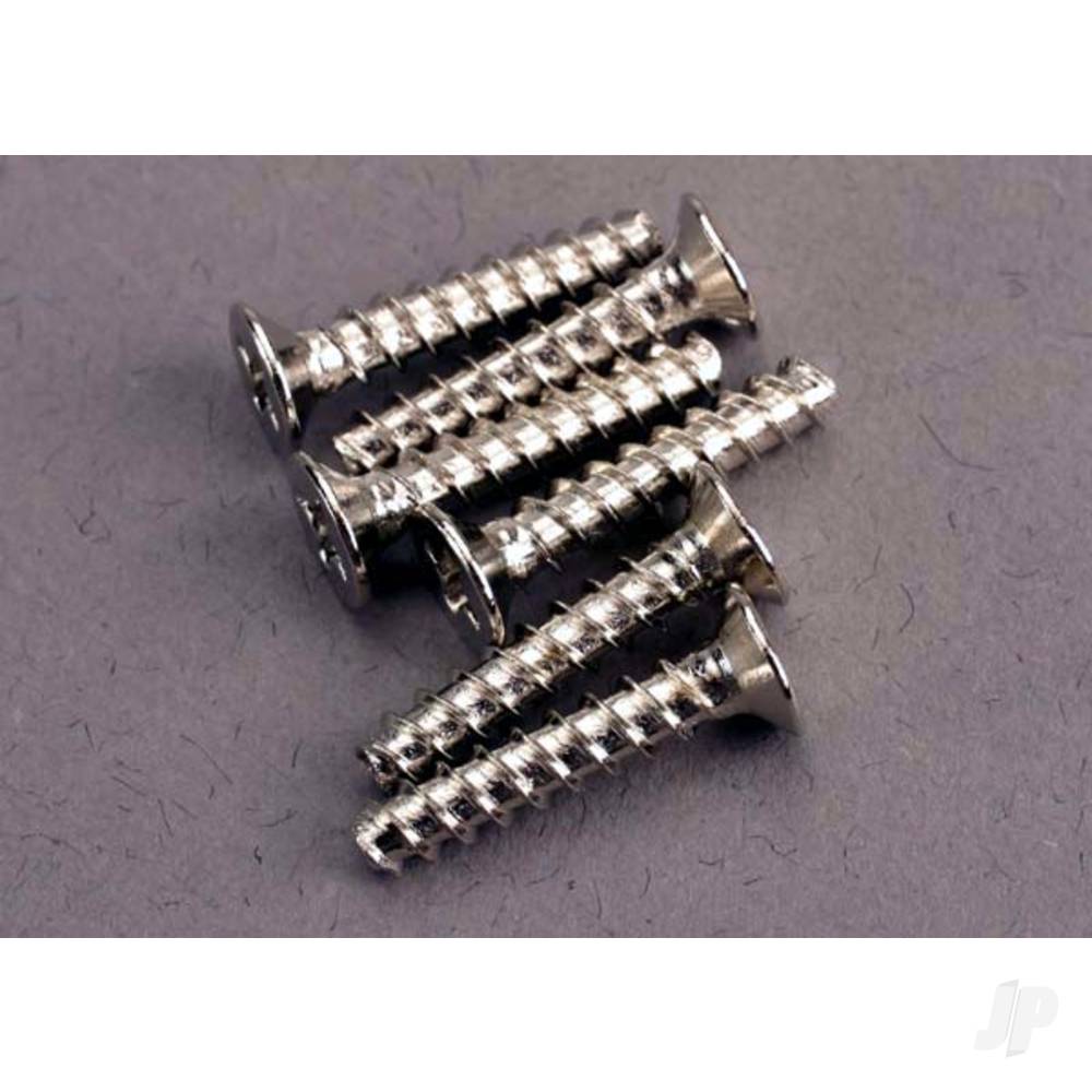 Traxxas Screws, 3x15mm countersunk self-tapping (6 pcs) TRX2649