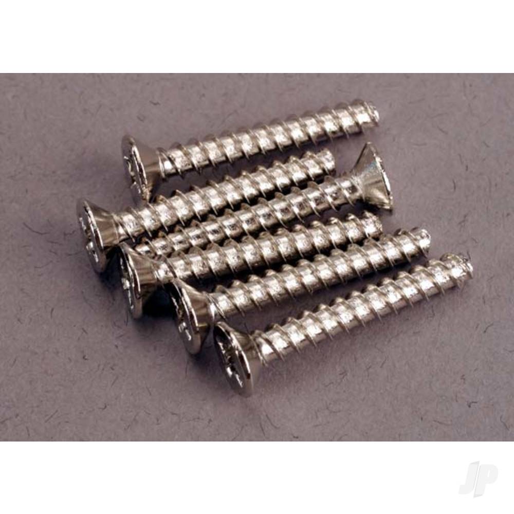 Traxxas Screws, 3x20mm countersunk self-tapping (6 pcs) TRX2650