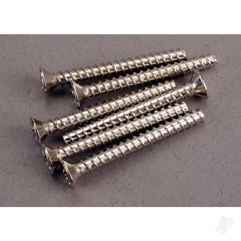 Traxxas Screws, 3x28mm countersunk self-tapping (6 pcs) TRX2652