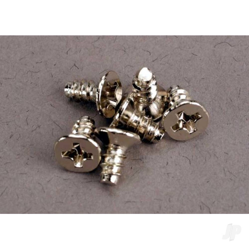 Traxxas Screws, 3x6mm countersunk self-tapping (6 pcs) TRX2653