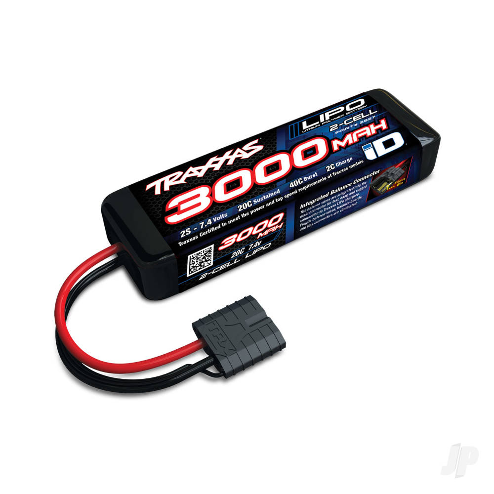 Traxxas LiPo 2S 3000mAh 7.4V iD Power Cell Battery TRX2827X