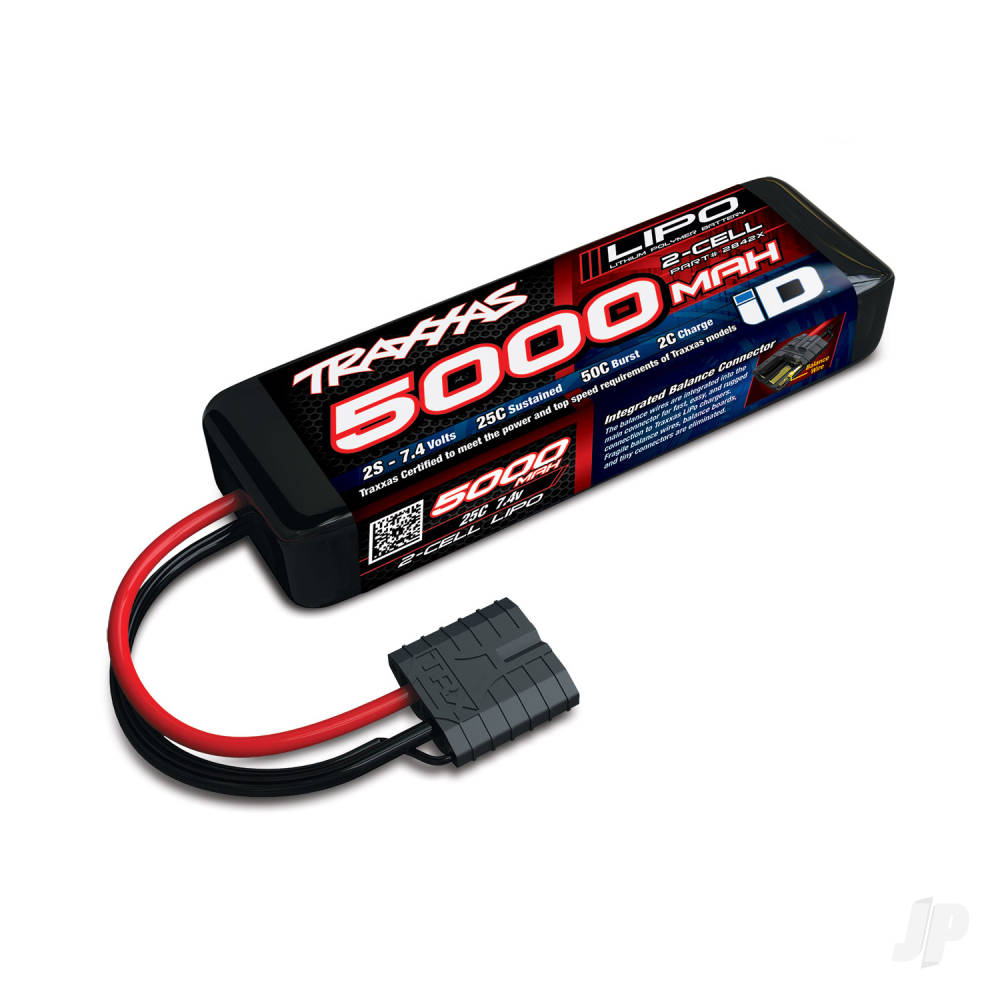 Traxxas LiPo 2S 5000mAh 7.4V 25C iD Power Cell Battery TRX2842X Main