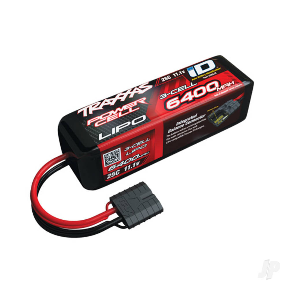 Traxxas LiPo 3S 6400mAh 11.1V 25C iD Power Cell Battery TRX2857X Main