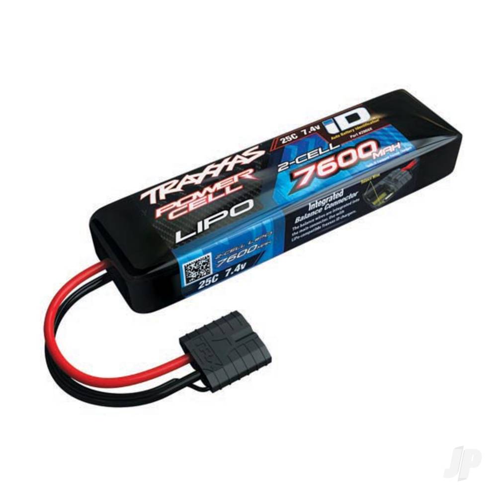 Traxxas LiPo 2S 7600mAh 7.4V 25C iD Power Cell Battery TRX2869X Main